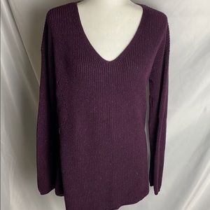 CLEARANCE a.n.a Purple V-Neck Sweater
